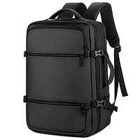 Рюкзак мужской городской дорожный с отделом для ноутбука, USB портом. Рюкзак сумка деловой (черный)