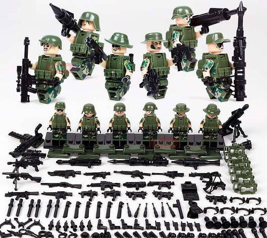 Фігурки військових SWAT спецназ BrickArms солдати ВВ для Лего Lego, фото 1