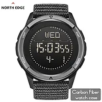 North Edge ALPS Black | Тактичний годинник | з компасом | водонепроникний