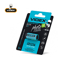 Батарейка литиевая Videx CR123A BLISTER CARD