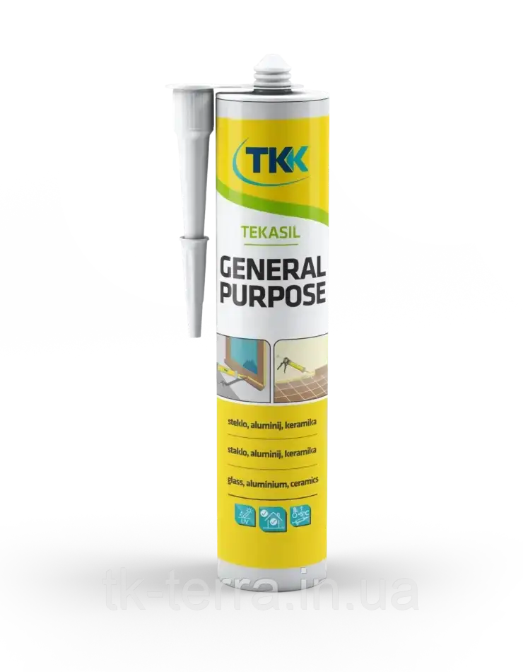 Герметик силіконовий TKK TEKASIL GENERAL чорний 280 ml