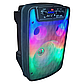 Портативна акустична система + мікрофон Winso OTY808-8"x1 дюйми 10 W Bluetooth колонка з RGB + Пульт AGR, фото 6