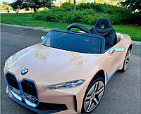 Детский Электромобиль BMW I4 JE1009EBLR-13 mp3, SD слот, USB, Пульт Р/У