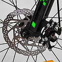 Дитячий спортивний велосипед зелений Corso 20" магнієва рама 11 дюймів 7-швидкісний від 5 років зріст від 115 см, фото 7