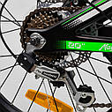 Дитячий спортивний велосипед зелений Corso 20" магнієва рама 11 дюймів 7-швидкісний від 5 років зріст від 115 см, фото 8