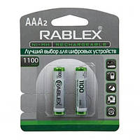 Аккумуляторы Rablex HR03/AAA 1.2V 1100mAh NI-MH (2шт на блистере)