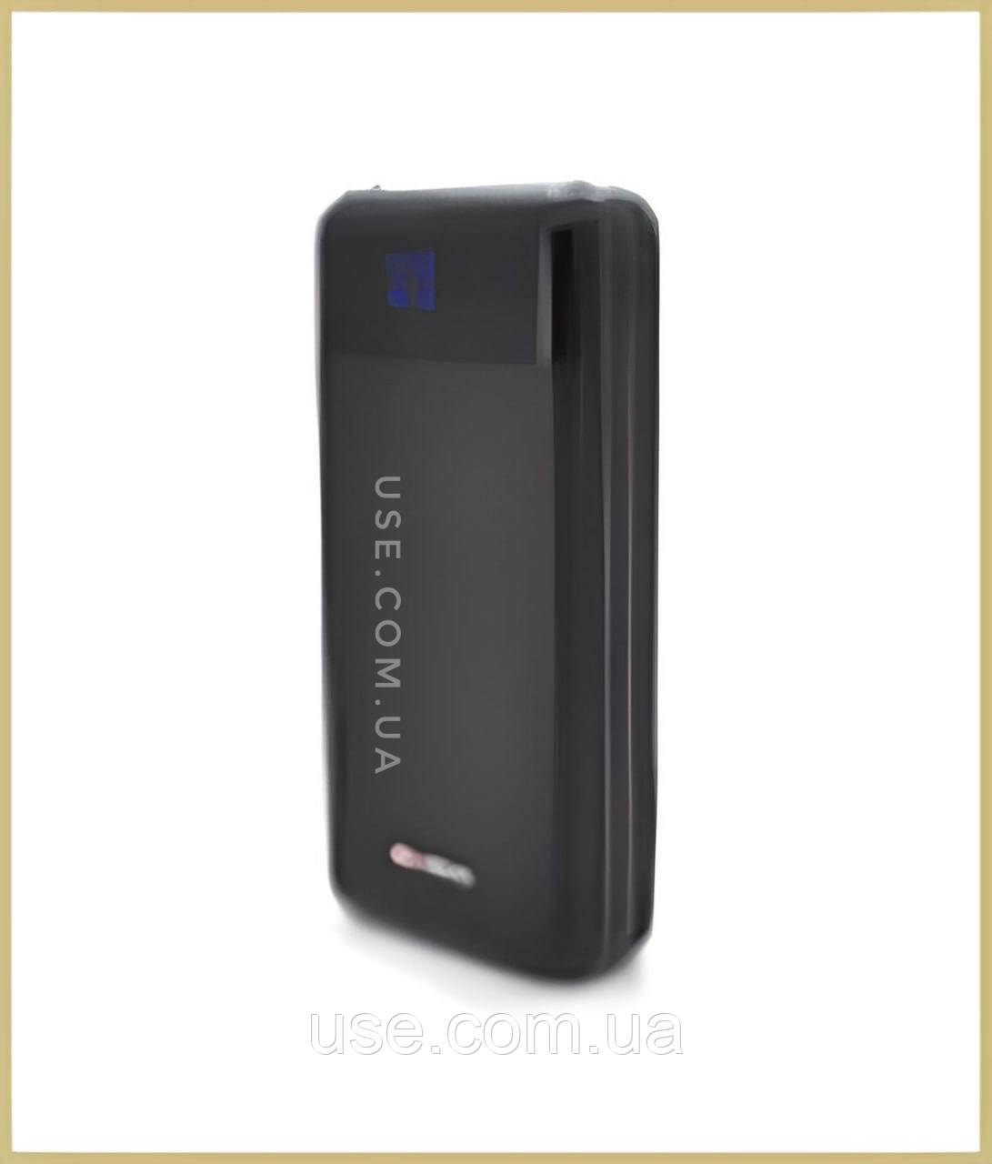 Павербанк, повербанк, 30000мАг, 2 ЮСБ, чорний, пауербанк, Powerbank