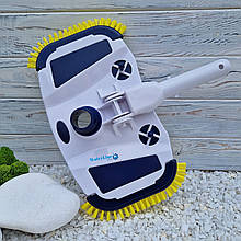 Щітка для чищення дна басейну з бічним ворсом та регулювальником тиску Cobalt