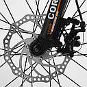 Дитячий спортивний велосипед чорний з помаранчевим Corso 20" "T-REX" магнієва рама 7-швидкісний, фото 6