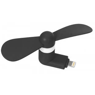 Портативний USB мінівентилятор для айфона iPhone — чорний