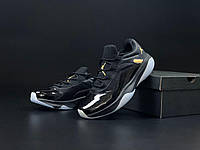 Мужские стильные легкие качественные кроссовки черные Nike Air Jordan 11 cmft