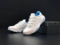 Мужские стильные легкие качественные кроссовки белые Nike Air Jordan 11 cmft
