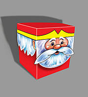 Новогодняя коробка "Кубик Дед Мороз" 24-84