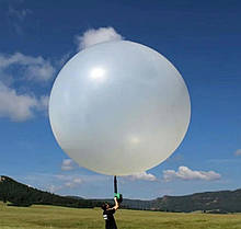 Гігантська Повітряна Куля Latex Balloon МЕТЕОЗОНД 120 дюймів 300 см Білий (00880)