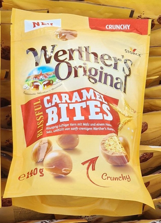 Цукерки Werther’s Original Caramel Bites Crunchy 140 г.
