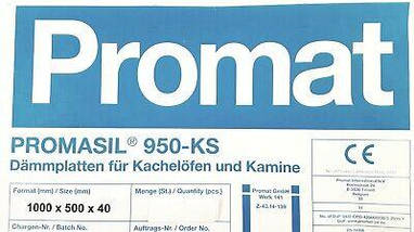 Плита із силікату кальцію Promat Promasil 950-KS 1000х500х30 950 градусов для изоляции димарей, печей та камінів, фото 3