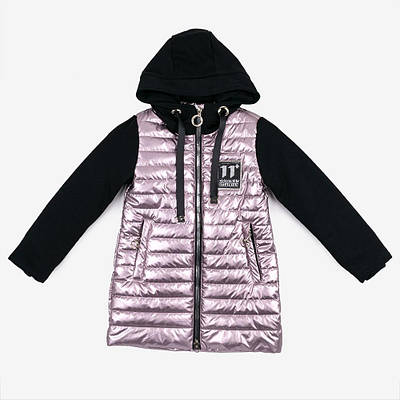Пальто демісезонне для дівчаток Delfin арт.19-3 рожевий 134(р)
