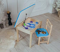 Детский стол и стул. Для учебы, рисования, игр. Стол с ящиком и стульчик