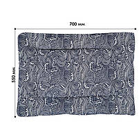 Лежак для котів і собак Taotaopets 563301 Blue Waves L для хатніх тварин 3 шт., фото 4