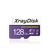 Высокоскоростная Карта памяти XrayDisk Micro SD 128 GB U1 A1 V30 C10 +SD Adapter для 4K Ultra HD