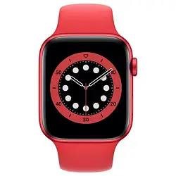 Смарт-годинник Apple Watch Series 6 GPS 44mm Red Aluminium Case with Red Sand Sport Band (M00M3)