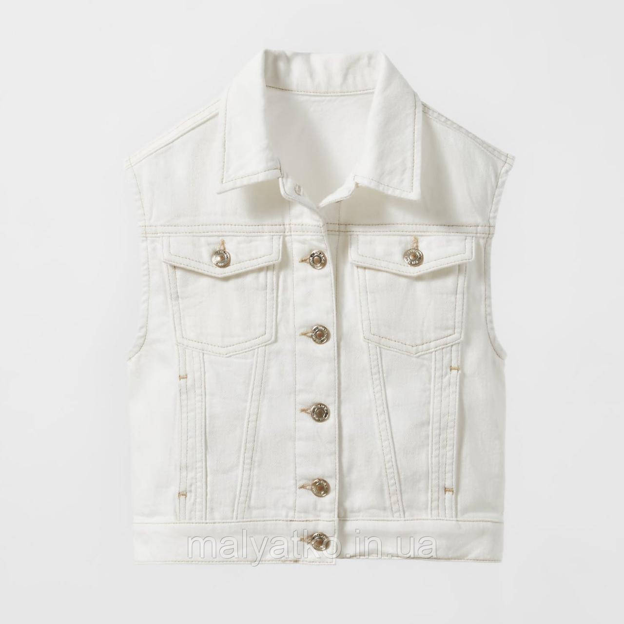 Джинсовий жилет Zara 9/10 (140 см)., фото 1