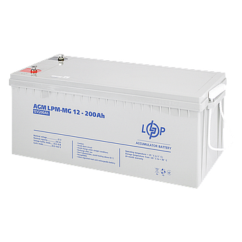 Акумулятор мультигелевий LPM-MG GEL 12 вольт - 200 ампер для будинку для інвертора для резервного живлення квартири безперебійника