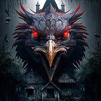 Алмазний живопис 5D темне фентезі 20х25 см Петух