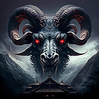 Алмазний живопис 5D темне фентезі 20х25 см Баран