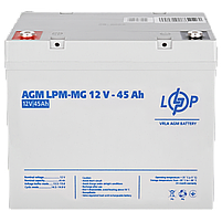 Акумулятор мультигелевий LPM GEL 12 вольт 45 ампер для котла для інвертора для резервного живлення ДБЖ безперебійника, фото 5