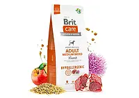 Brit Care (Брит Кеа) Adult Medium Breed Lamb & Rice с ягненком для средних пород собак до 25 кг, 3 кг