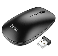 Беспроводная мышь Hoco GM15 Art dual-mode business wireless mouse Bluetooth 5.0 Black (GM15)