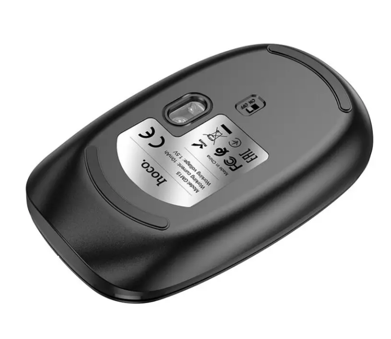 Беспроводная мышь Hoco GM15 Art dual-mode business wireless mouse Bluetooth 5.0 Black (GM15) - фото 2 - id-p1907688669