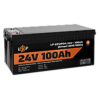 Акумулятор літієвий LP LiFePO4 з Bluetooth 24 вольт 100 ампер 2560Wh Smart BMS 100А для ДБЖ безперебійника, фото 5