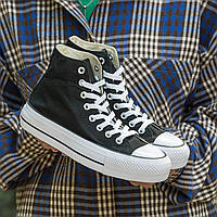 Женские Кеди Converse Chuck Taylor All Star Lift Hi Black 38-40