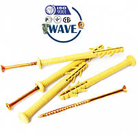 Дюбель швидкого монтажу 6х80 гриб з ударним шурупом 3,5х80