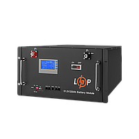 Акумулятор літієвий LP LiFePO4 48 вольт 230 ампер (11776Wh) (Smart BMS 200A) з LCD RM метал, фото 3