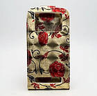 Чохол-фліп універсальний CMA Flip Cover Big Flowers 4.5"(L) Khaki Gold-Red, фото 3