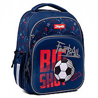 Рюкзак шкільний каркасний S-106 Football синій 1 Вересня 552344