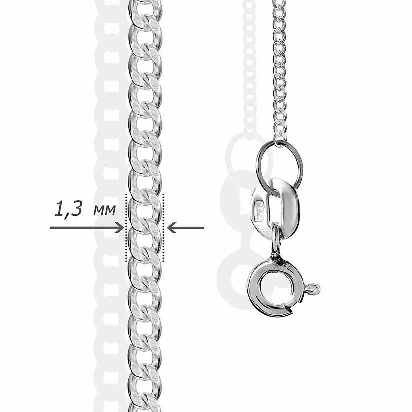 Срібний ланцюг Панцир 3, фото 1