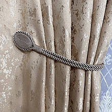 Магніт-підхват для штор, кант овал капучіно