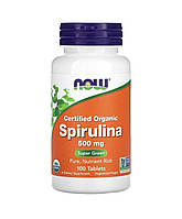 Spirulina 500 mg, Спирулина 500 мг, Now Foods 100 таблеток