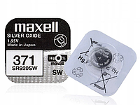 Батарейки Maxell 371/920 / 1bl