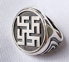 Перстень "Квітка папороті " з чорнінням ( без чорніння) срібло 925 проби