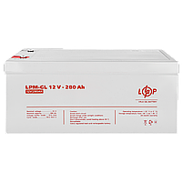 Акумулятор гелевий LPM GEL 12 вольт - 280 ампер для інвертора для резервного живлення квартири ДБЖ безперебійника, фото 5