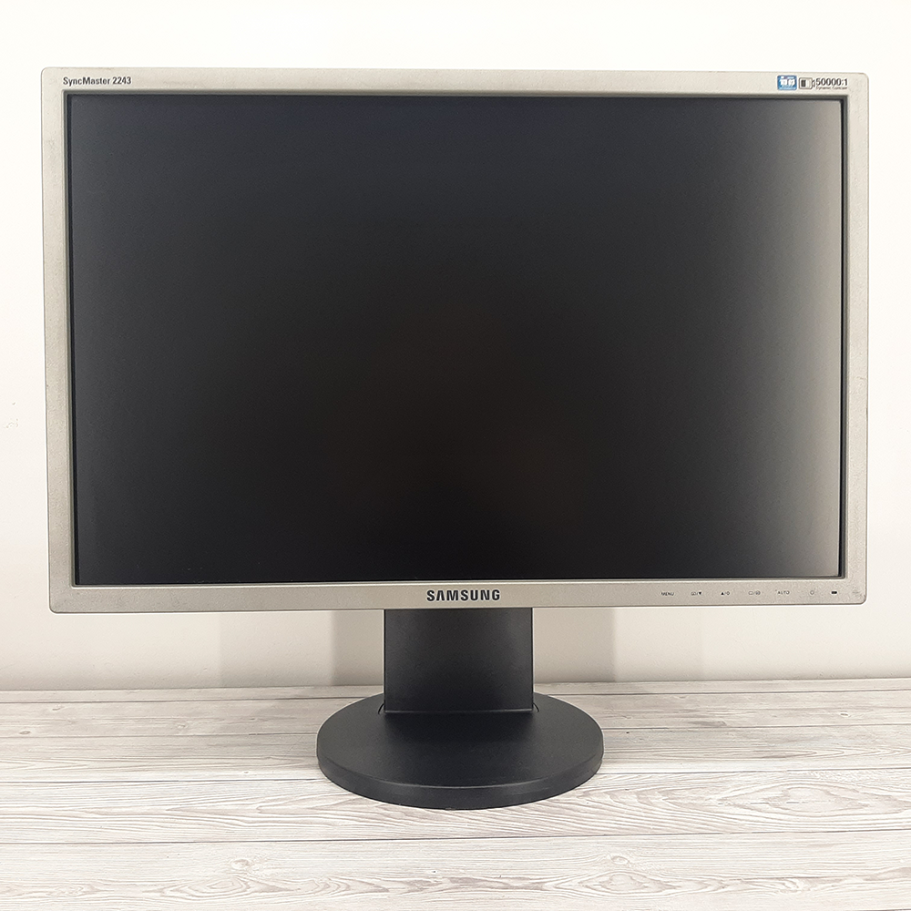 Монітор 22" 1680*1050 TN Samsung 2243BW VGA DVI Pivot сріб.+чорн. бв з кабелями A