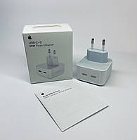 Адаптер 35W USB-C+C Original OEM iPhone iPad AirPods Power Adapter