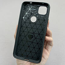Чохол для Google Pixel 4A чохол бампер карбон на телефон гугл піксель 4а чорний pls, фото 2