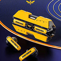 Геймерские беспроводные наушники Transformers TF-T01 BumbleBee желтый Хіт продажу!