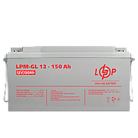 Акумулятор гелевий LPM GEL 12 вольт 150 ампер для інвертора для резервного живлення квартири безперебійника, фото 6